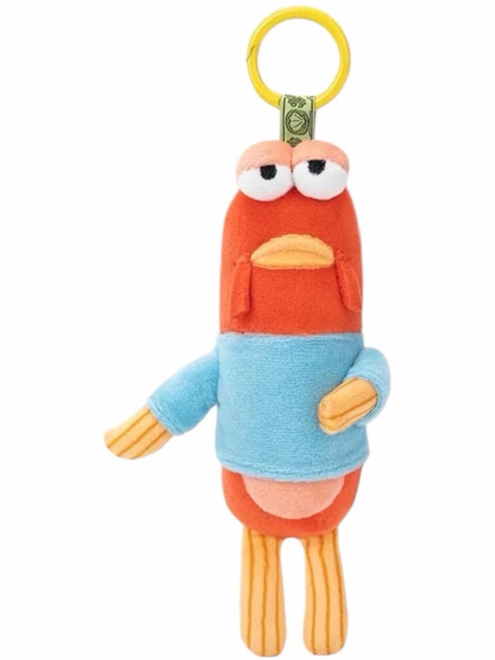 Pop Mart SpongeBob Bikini Bottom Buddies Plush Keychain Confirmed Limp Fish‎